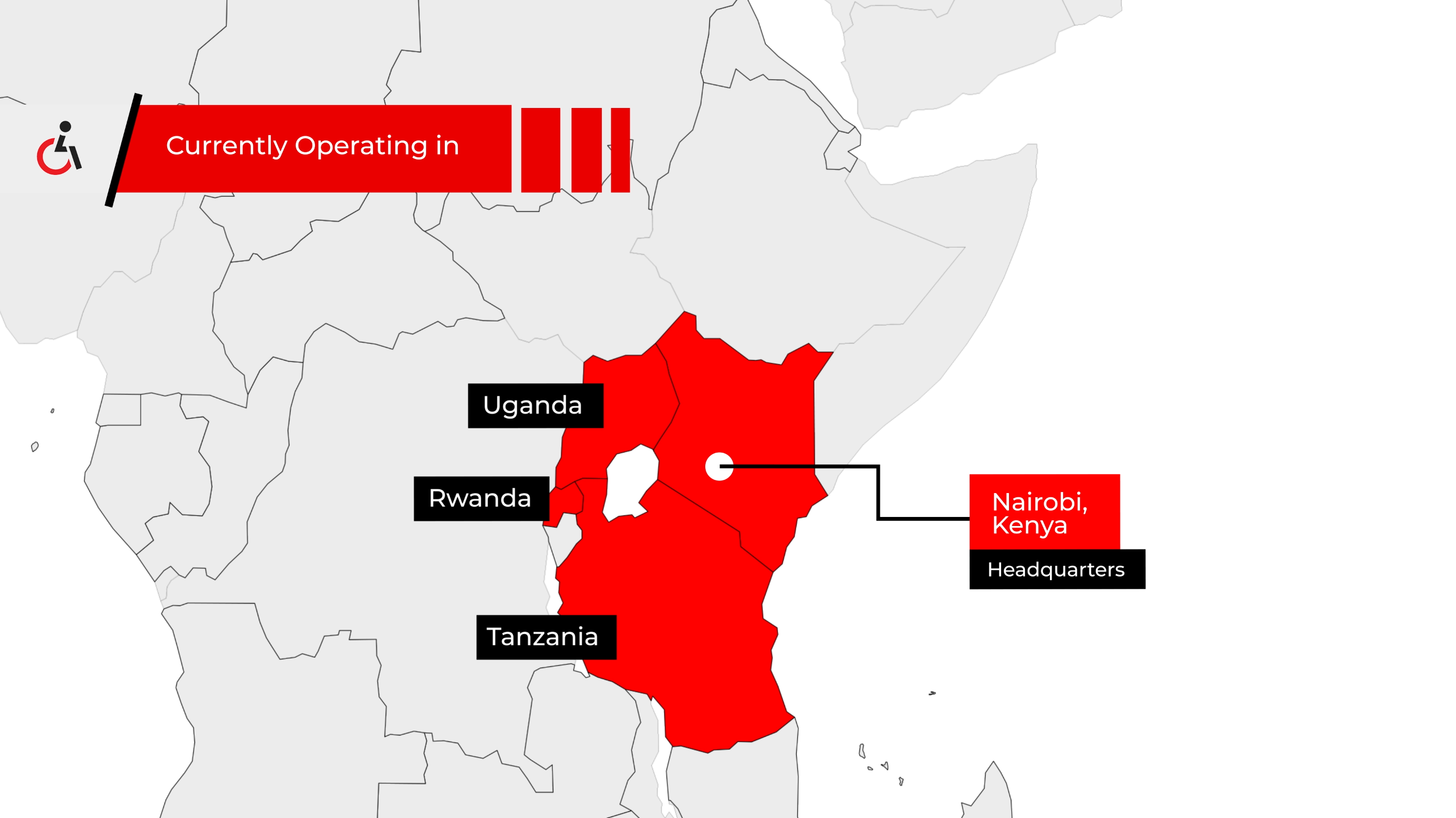 Current countries of operation map